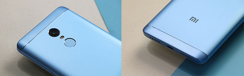 элегантный Xiaomi Redmi Note 4X в голубом цвете