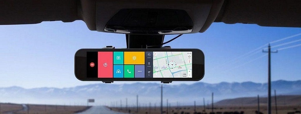 умное зеркало заднего вида компактных размеров