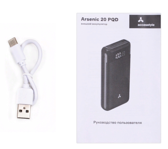 Внешний аккумулятор Accesstyle Arsenic 20PQD, 20000 mah черный фото 6