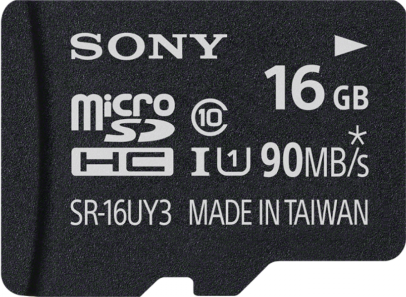 Карта памяти Sony microSDHC 16Gb, Class 10, UHS-I U1 (90/10Mb/s) + ADP фото 1