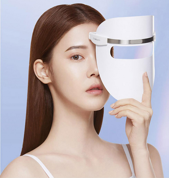 Светодиодная маска для омоложения кожи лица Xiaomi Cosbeauty Led Light Therapy Facial Mask, белый фото 9