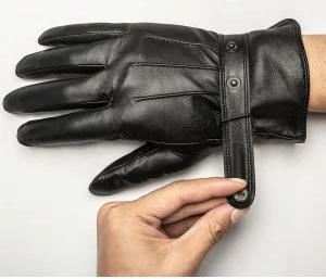 Сенсорные кожаные перчатки Xiaomi Mi Qimian Touch Gloves (XL) Мужские фото 2