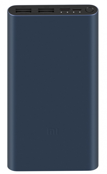 Внешний аккумулятор Xiaomi Mi Power Bank 3 10000 mah 18W Type-C PLM13ZM черный фото 1