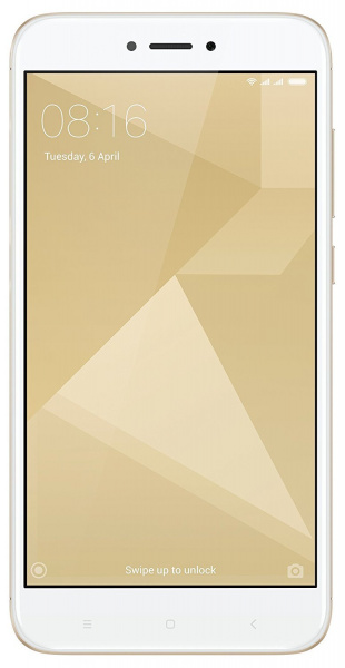 Смартфон Xiaomi RedMi 4X 16Gb Gold (Золотистый) фото 1