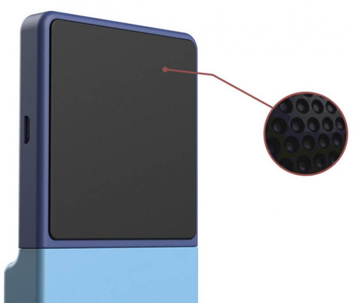 Беспроводное зарядное устройство Xiaomi Rui Ling Power Sticker LIB-4 2600mAh синий фото 4