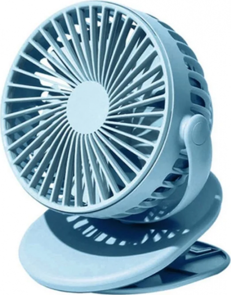 Вентилятор портативный SOLOVE clip electric fan 3 Speed, синий фото 1