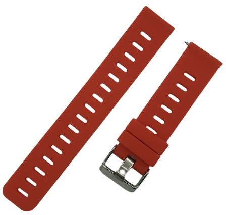 Ремешок силиконовый 20мм для Amazfit GTR42мм/ GTS/ Bip/ Bip Lite, красный фото 1
