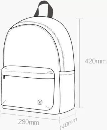 Рюкзак Xiaomi 90 Points Youth College Backpack Розовый фото 3