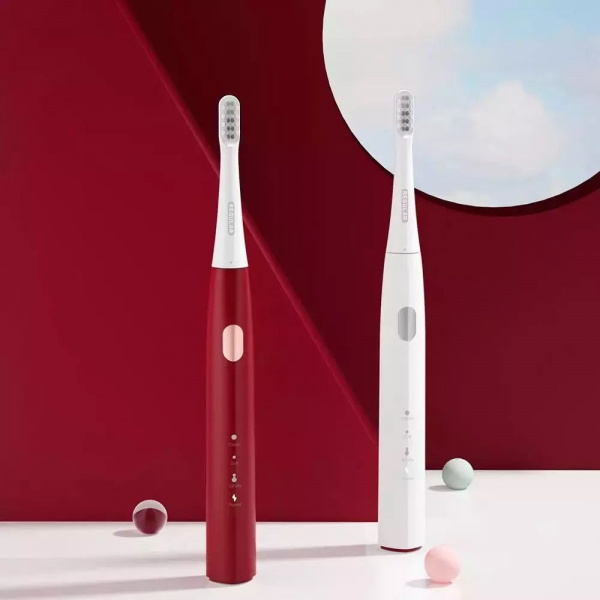 Электрическая зубная щетка DR.BEI Y1 Sonic Electric Toothbrush, красный фото 2