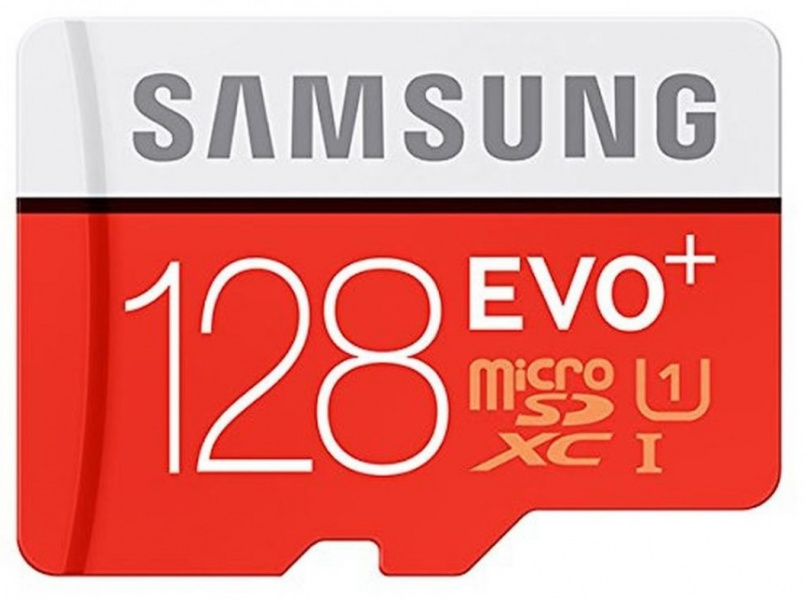 Карта памяти Samsung EVO PLUS microSDXC 128Gb Class 10 UHS-I U1 (100/90Mb/s) + ADP фото 1