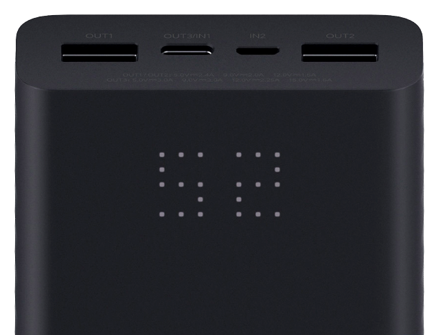 Внешний аккумулятор Xiaomi Mi Power Bank ZMI Aura 20000 mAh Micro USB/Type-C QB822 черный фото 3