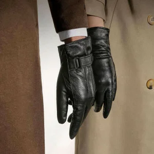 Сенсорные кожаные перчатки Xiaomi Mi Qimian Touch Gloves (XL) Мужские фото 4