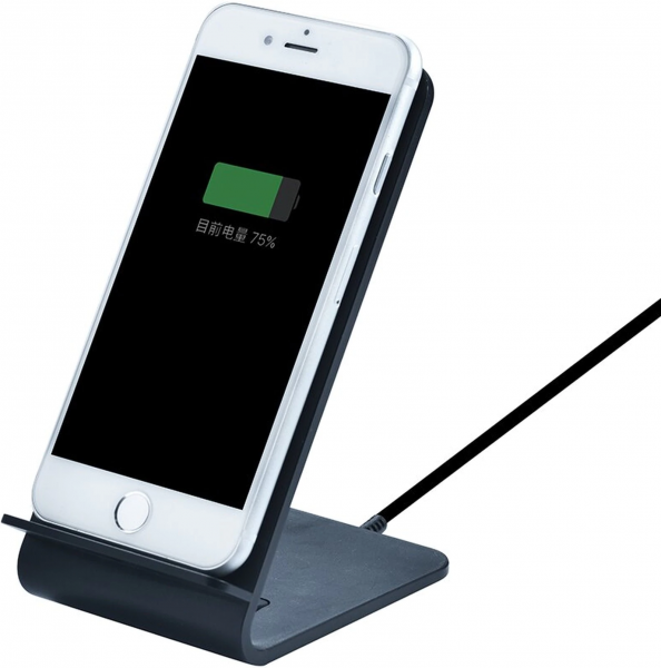 Беспроводное зарядное устройство Devia Pioneer Wireless Charging Stand 10W (горизонтальное и вертикальное размещение смартфона),  черный фото 2