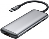 Адаптер Xiaomi многопортовый HAGiBiS UC39-PDMI серый - фото