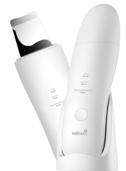 Аппарат для ультразвуковой чистки лица Xiaomi WellSkins Ultrasonic Skin Scrubber WX-CJ101, белый фото 1