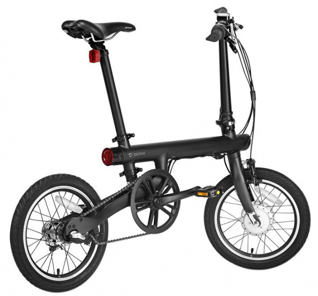 Электровелосипед Xiaomi Mi QiCycle Electric Folding Bike Black (Чёрный) фото 3