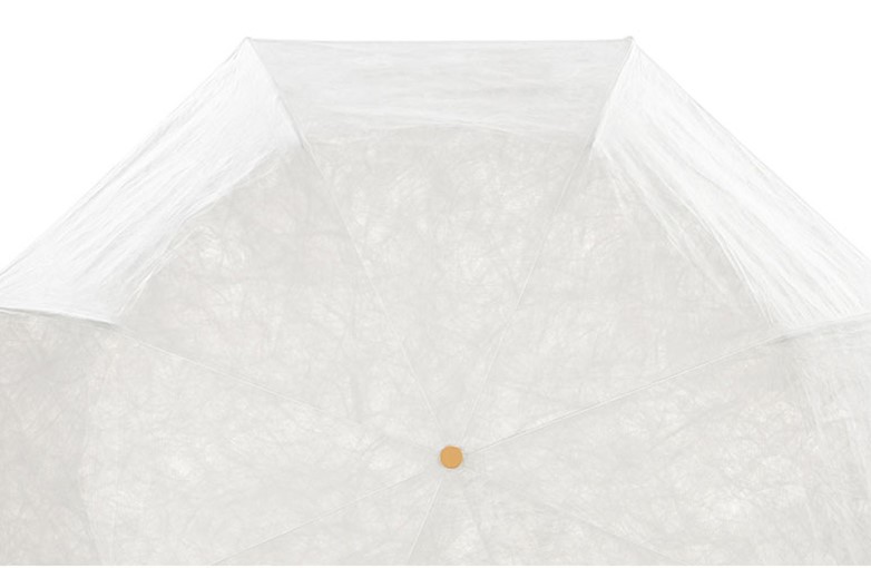 Зонт Xiaomi Umbrella Dual-Use Dupont Paper Umbrella Plain Folding, белый фото 2