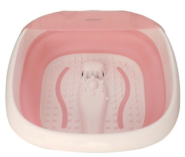 Массажер ванночка для ног Leravan Folding Massage Foot Bath LF-ZP008, розовый фото 1