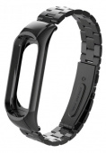 Ремешок металлический для Mi Band 5, черный - фото
