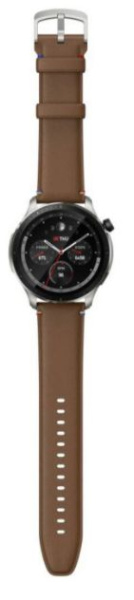 Умные часы Amazfit GTR 4, коричневый кожаный ремешок фото 3