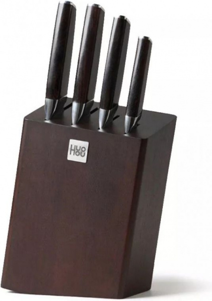 Набор ножей Huo Hou Fire Waiting Steel Knife Set с подставкой (4 шт) фото 1