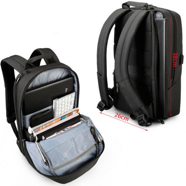 Рюкзак для ноутбука Xiaomi 15.6" Tigernu T-B3621B темно-серый фото 6
