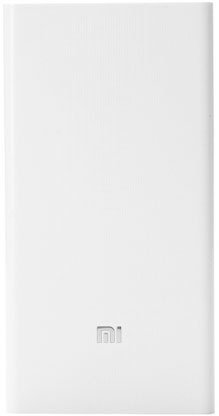 Внешний аккумулятор Xiaomi Mi Power Bank 20000, белый фото 1